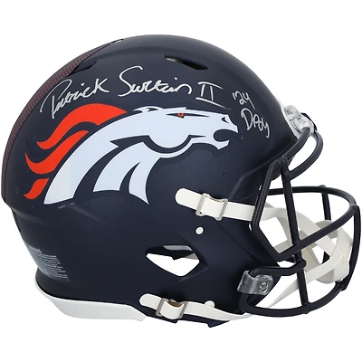 Patrick Surtain II Denver Broncos Autographed Riddell 2024 Speed Authentic Helmet with "24 DPOY" Inscription