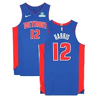 Tobias Harris Detroit Pistons Game-Used #12 Blue Nike Jersey vs. New York Knicks on April 29, 2025 - Round 1 Game 5 - Size 50+4