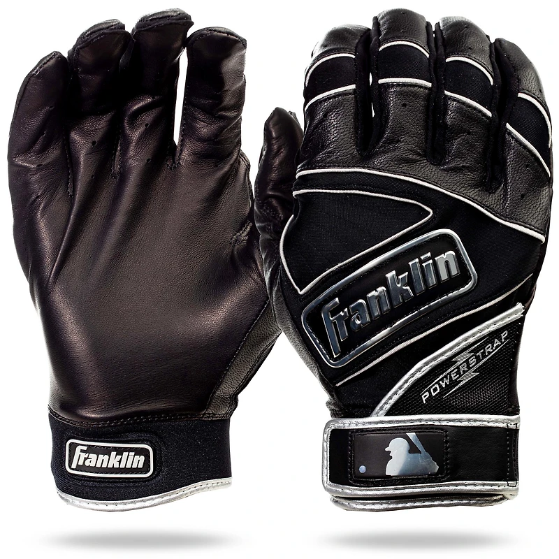 Franklin Sports MLB Chrome Power Strap Batting Gloves