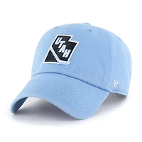Men's '47  Light Blue Utah Mammoth Alternate Logo Clean Up Adjustable Hat