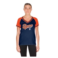 Women's New Era  Navy Detroit Tigers Gameday V-Neck T-Shirt