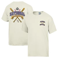Men's ComfortWash Cream LSU Tigers 2025 NCAA Baseball Men's College World Series Champions T-Shirt