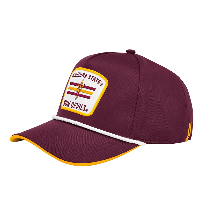 Men's Colosseum Maroon Arizona State Sun Devils Hits the Road Podium Adjustable Hat