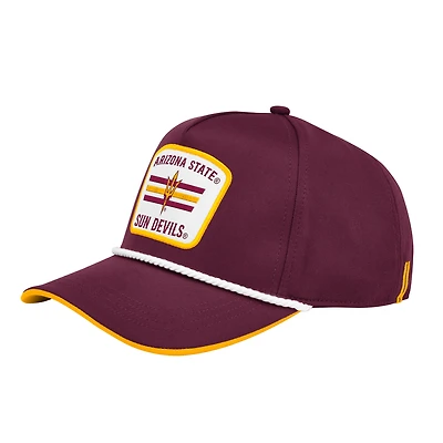 Men's Colosseum Maroon Arizona State Sun Devils Hits the Road Podium Adjustable Hat