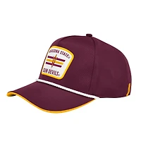 Men's Colosseum Maroon Arizona State Sun Devils Hits the Road Podium Adjustable Hat