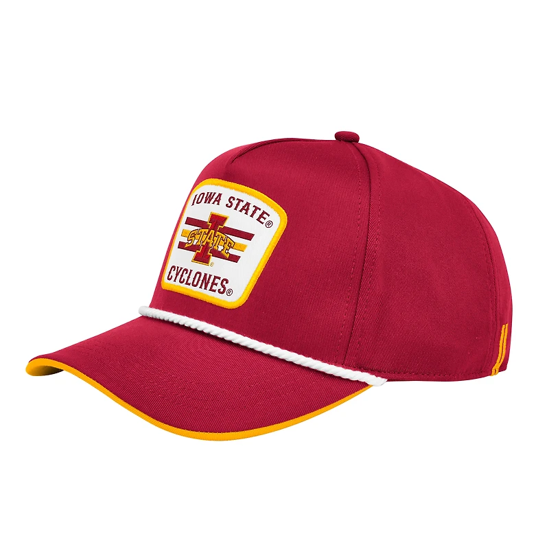 Men's Colosseum Cardinal Iowa State Cyclones Hits the Road Podium Adjustable Hat