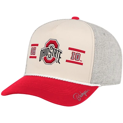 Men's Colosseum  Natural Ohio State Buckeyes Frank Podium Adjustable Hat