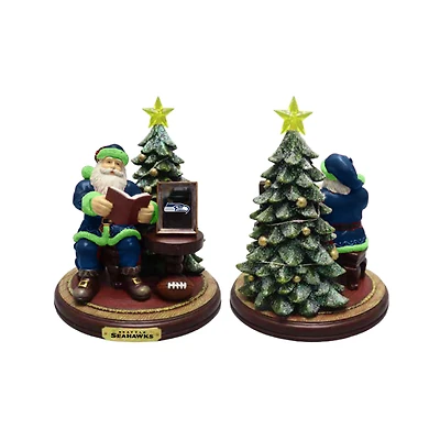 The Memory Company Seattle Seahawks Christmas Story Santa Figurine