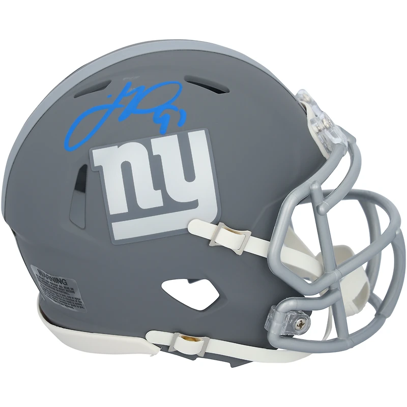 Justin Tuck New York Giants Autographed Riddell Slate Speed Mini Helmet