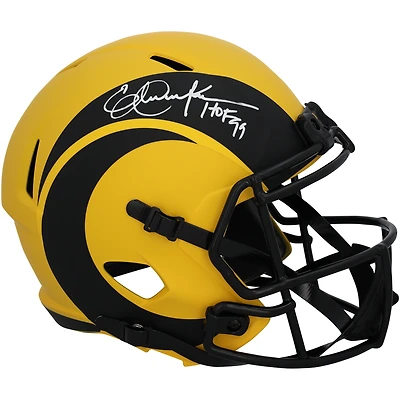 Eric Dickerson Los Angeles Rams Autographed Riddell Speed Rave Replica Helmet with "HOF 99" Inscription