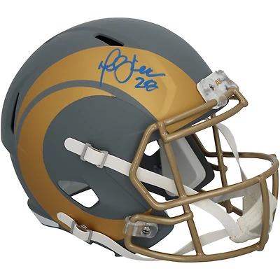 Marshall Faulk St. Louis Rams Autographed Riddell Speed Slate Replica Helmet
