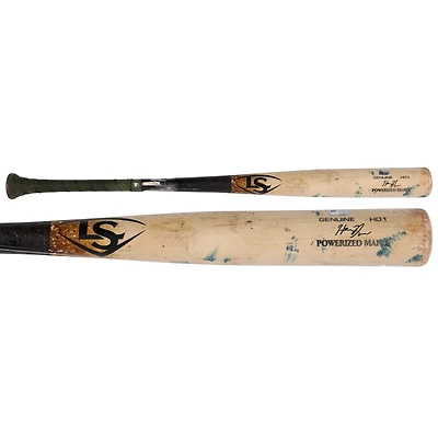 Henry Davis Pittsburgh Pirates Game-Used Tan/Black Louisville Slugger Broken Bat vs. Milwaukee Brewers on May 23, 2025
