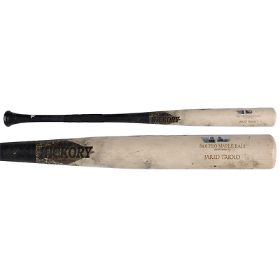 Jared Triolo Pittsburgh Pirates Game-Used Tan/Black Old Hickory Broken Bat vs. Milwaukee Brewers on May 25, 2025