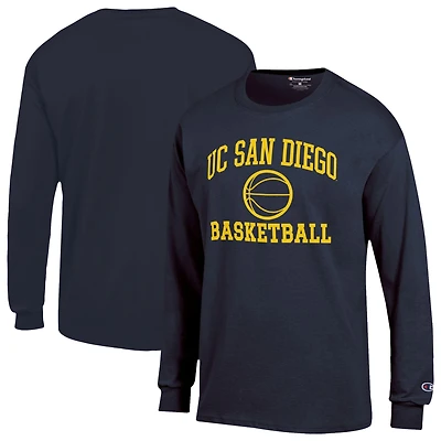 Men's Champion Navy UC San Diego Tritons Jersey Long Sleeve T-Shirt