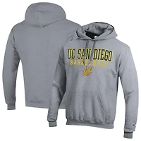 Men's Champion Gray UC San Diego Tritons Eco Powerblend Pullover Hoodie