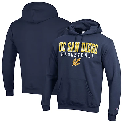 Men's Champion Navy UC San Diego Tritons Eco Powerblend Pullover Hoodie