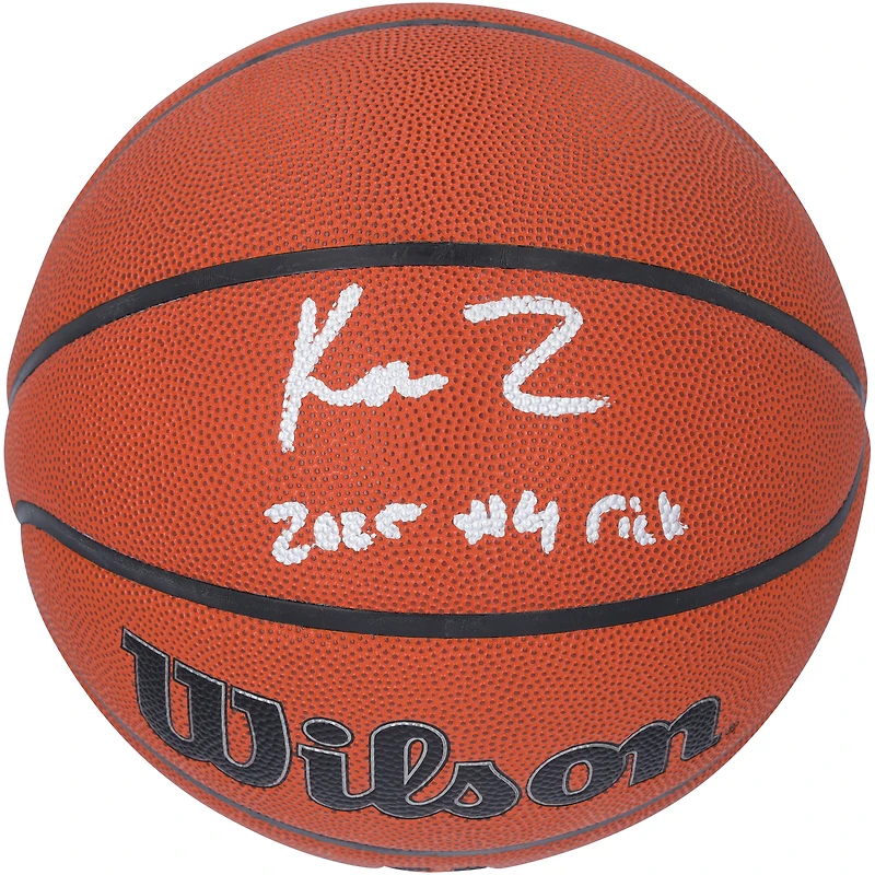 Kon Knueppel Charlotte Hornets Autographed Wilson Authentic Series Indoor/Outdoor Basketball with "2025 #X Pick Inscription"