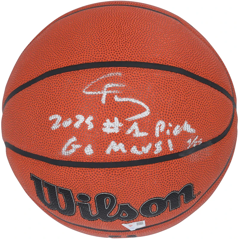 Cooper Flagg Dallas Mavericks Autographed Wilson Authentic Series Indoor/Outdoor Basketball with "2025 #1 Pick" & "Go Mavs!" Inscriptions - Limited Edition #1/25