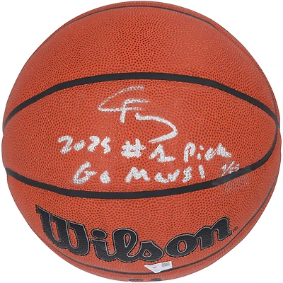 Cooper Flagg Dallas Mavericks Autographed Wilson Authentic Series Indoor/Outdoor Basketball with "2025 #1 Pick" & "Go Mavs!" Inscriptions - Limited Edition #1/25