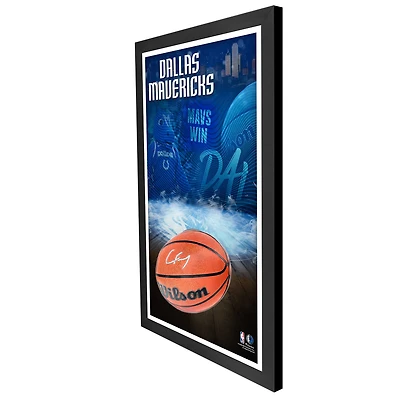 Cooper Flagg Dallas Mavericks Autographed Framed 24" x 40" Basketball Shadowbox