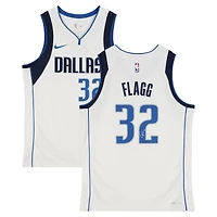 Cooper Flagg Dallas Mavericks Autographed Nike White Association Swingman Jersey