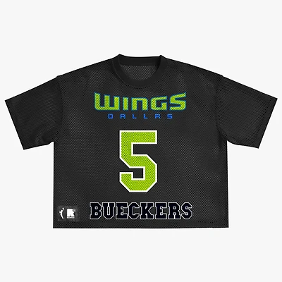Unisex round21 Paige Bueckers Black Dallas Wings Oversized Sporty Mesh Top