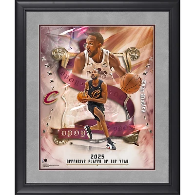 Evan Mobley Cleveland Cavaliers Framed 16" x 20" 2025 NBA Defensive Player of the Year Collage