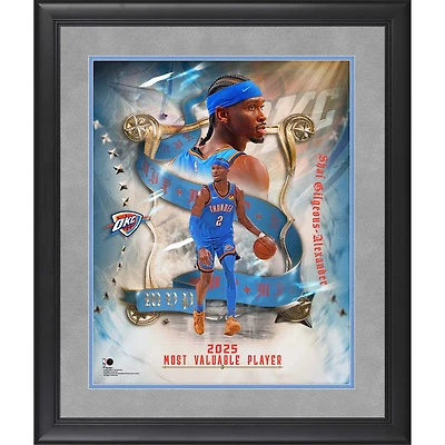 Shai Gilgeous-Alexander Oklahoma City Thunder Framed 16" x 20" 2025 NBA MVP Collage