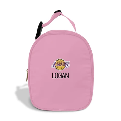 Youth Chad & Jake Pink Los Angeles Lakers Personalized Insulated Lunchbox