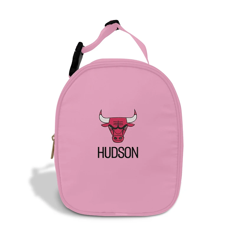 Youth Chad & Jake Pink Chicago Bulls Personalized Insulated Lunchbox