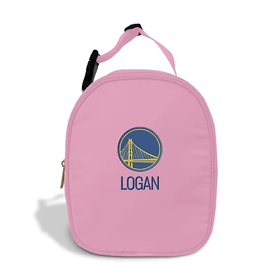 Youth Chad & Jake Pink Golden State Warriors Personalized Insulated Lunchbox