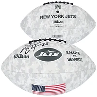 Wayne Chrebet New York Jets Autographed Wilson 2024 Salute To Service Football