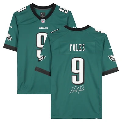 Nick Foles Philadelphia Eagles Autographed Midnight Green Nike Game Jersey