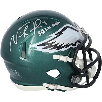 Nick Foles Philadelphia Eagles Autographed Riddell Speed Mini Helmet with "SB LII MVP" Inscription