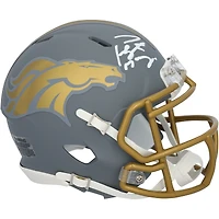 Peyton Manning Denver Broncos Autographed Riddell Slate Speed Mini Helmet