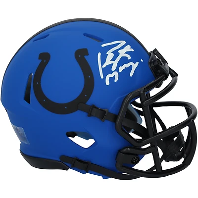Peyton Manning Indianapolis Colts Autographed Riddell Rave Speed Mini Helmet