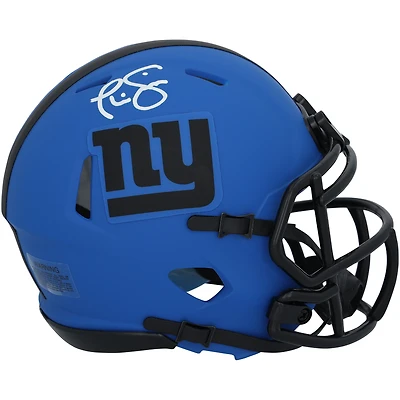 Phil Simms New York Giants Autographed Riddell Rave Speed Mini Helmet