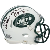 Wayne Chrebet New York Jets Autographed Riddell 1998-2018 Throwback Speed Mini Helmet with "Green Lantern" Inscription