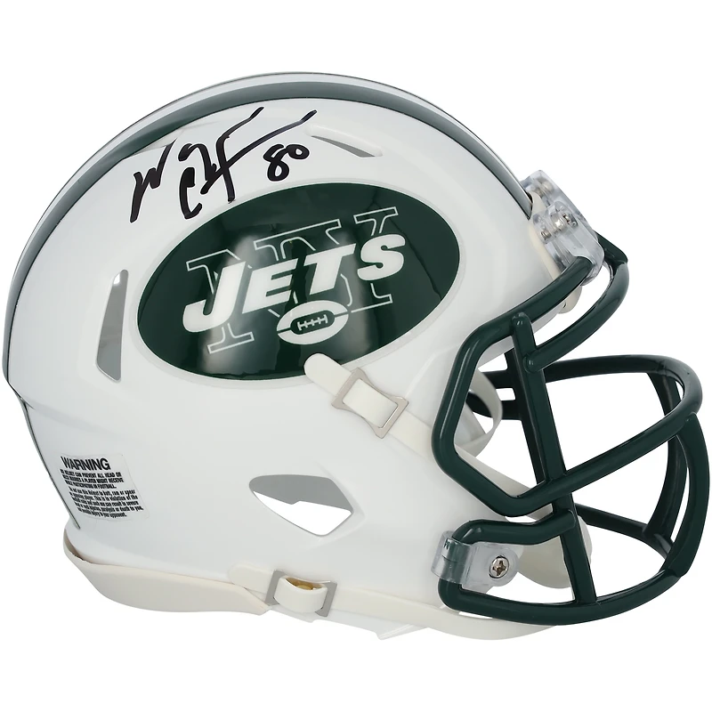 Wayne Chrebet New York Jets Autographed Riddell 1998-2018 Throwback Speed Mini Helmet