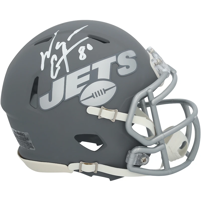 Wayne Chrebet New York Jets Autographed Riddell Slate Speed Mini Helmet