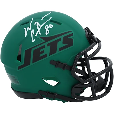 Wayne Chrebet New York Jets Autographed Riddell Rave Speed Mini Helmet