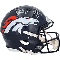 Peyton Manning & John Elway Denver Broncos Autographed Riddell 1997-2023 Throwback Speed Authentic Helmet