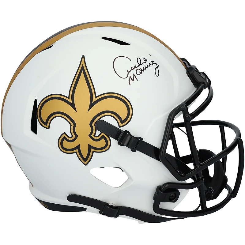 Archie Manning New Orleans Saints Autographed Riddell Lunar Eclipse Speed Replica Helmet