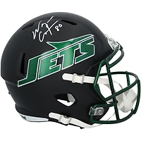 Wayne Chrebet New York Jets Autographed Riddell Black Alternate Speed Replica Helmet