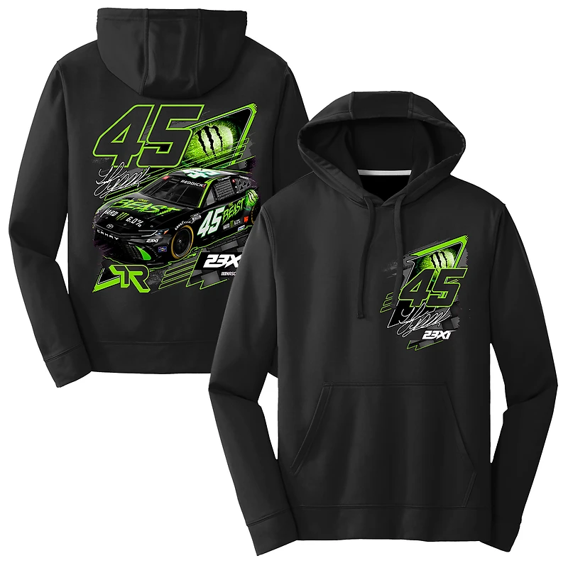 Men's 23XI Racing  Black Tyler Reddick Beast Pullover Hoodie