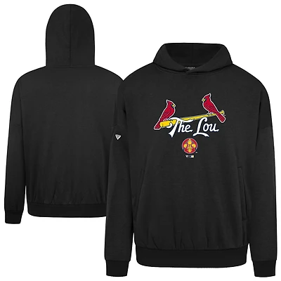 Men's Levelwear  Black St. Louis Cardinals City Connect Contact Back Splash Pullover Hoodie