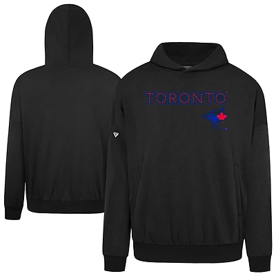Men's Levelwear  Black Toronto Blue Jays City Connect Contact Back Splash Pullover Hoodie