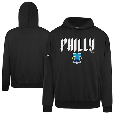 Men's Levelwear  Black Philadelphia Phillies City Connect Contact Back Splash Pullover Hoodie