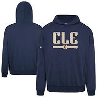 Men's Levelwear  Navy Cleveland Guardians City Connect Contact Back Splash Pullover Hoodie