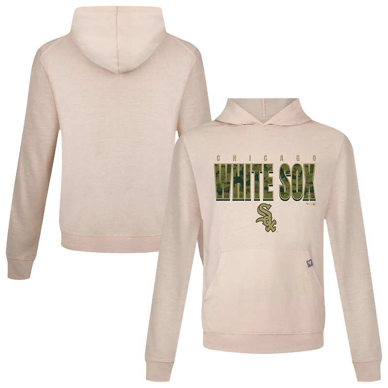 Men's Levelwear Khaki Chicago White Sox Relay Protect Pullover Hoodie